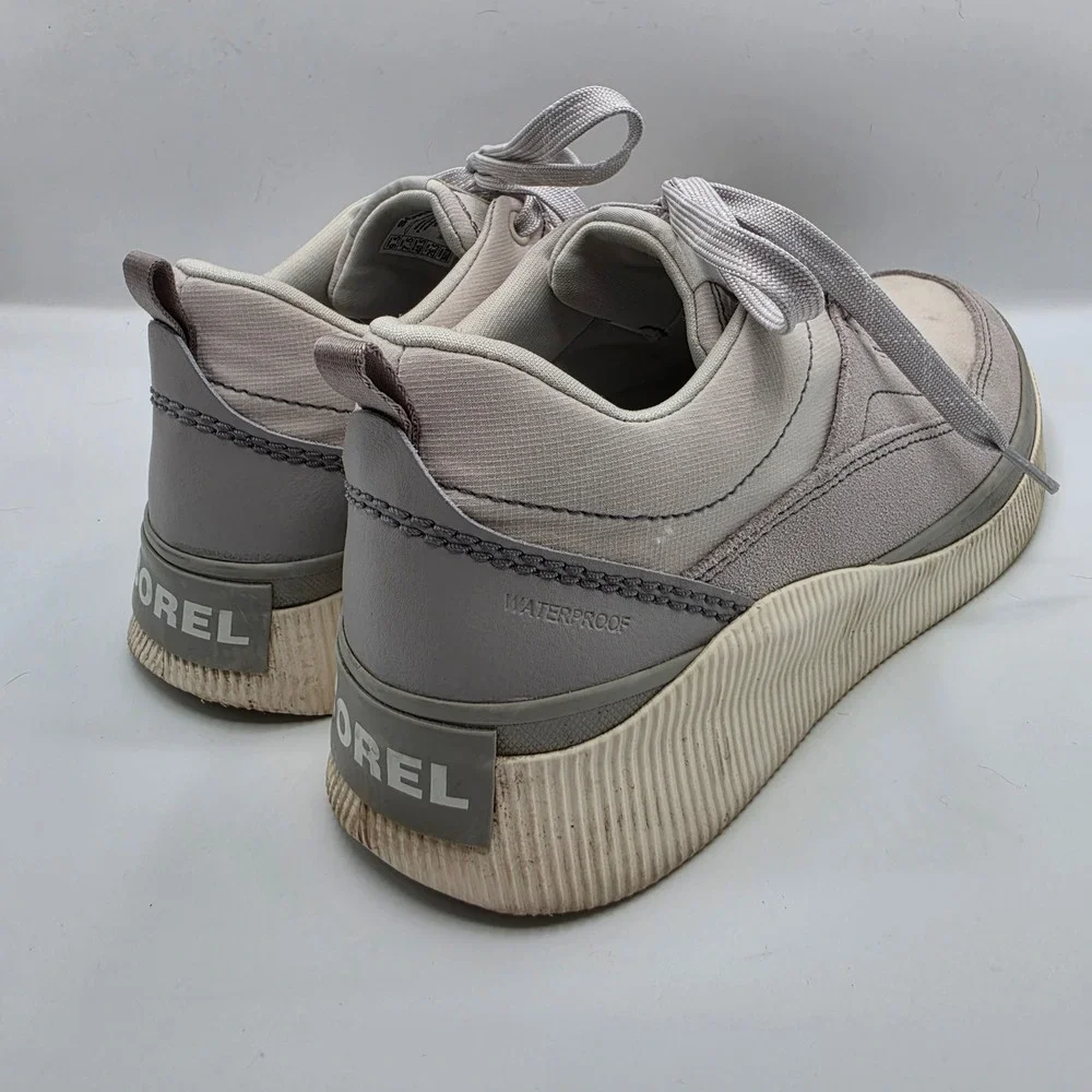 Sorel Out N About III Low Waterproof Sneakers Womens 9.5 Grey Quarry NL5158-009